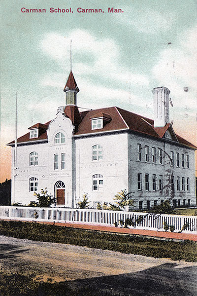 Carman School 1891-1901. Burned in 1901